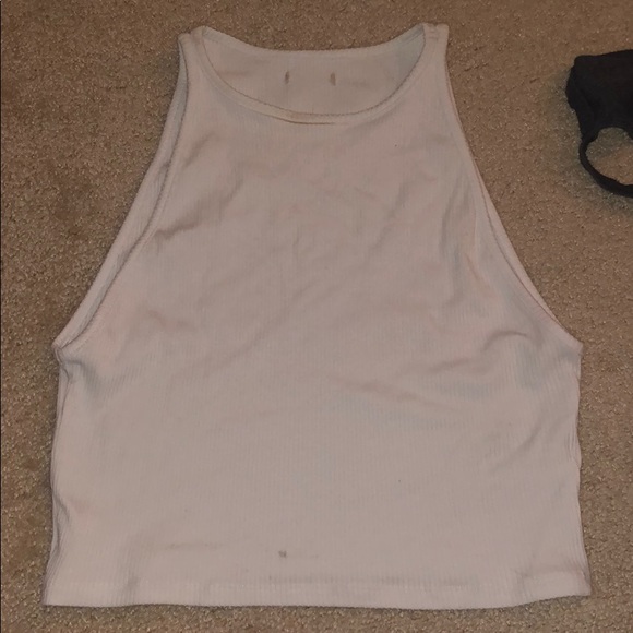 White cropped halter top - Picture 1 of 3